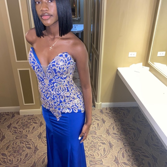 Royal Blue Prom Dress - Picture 6 of 6